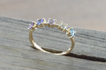 Multi Colored Sapphire 5 Gemstone Ring ASPBR010062