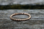 14kt Solid Rose Gold 2mm Twined Rope Twist Ring Band