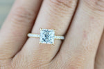 Ondrea Floating Diamond Hidden Under Halo Diamond Engagement Ring M3074